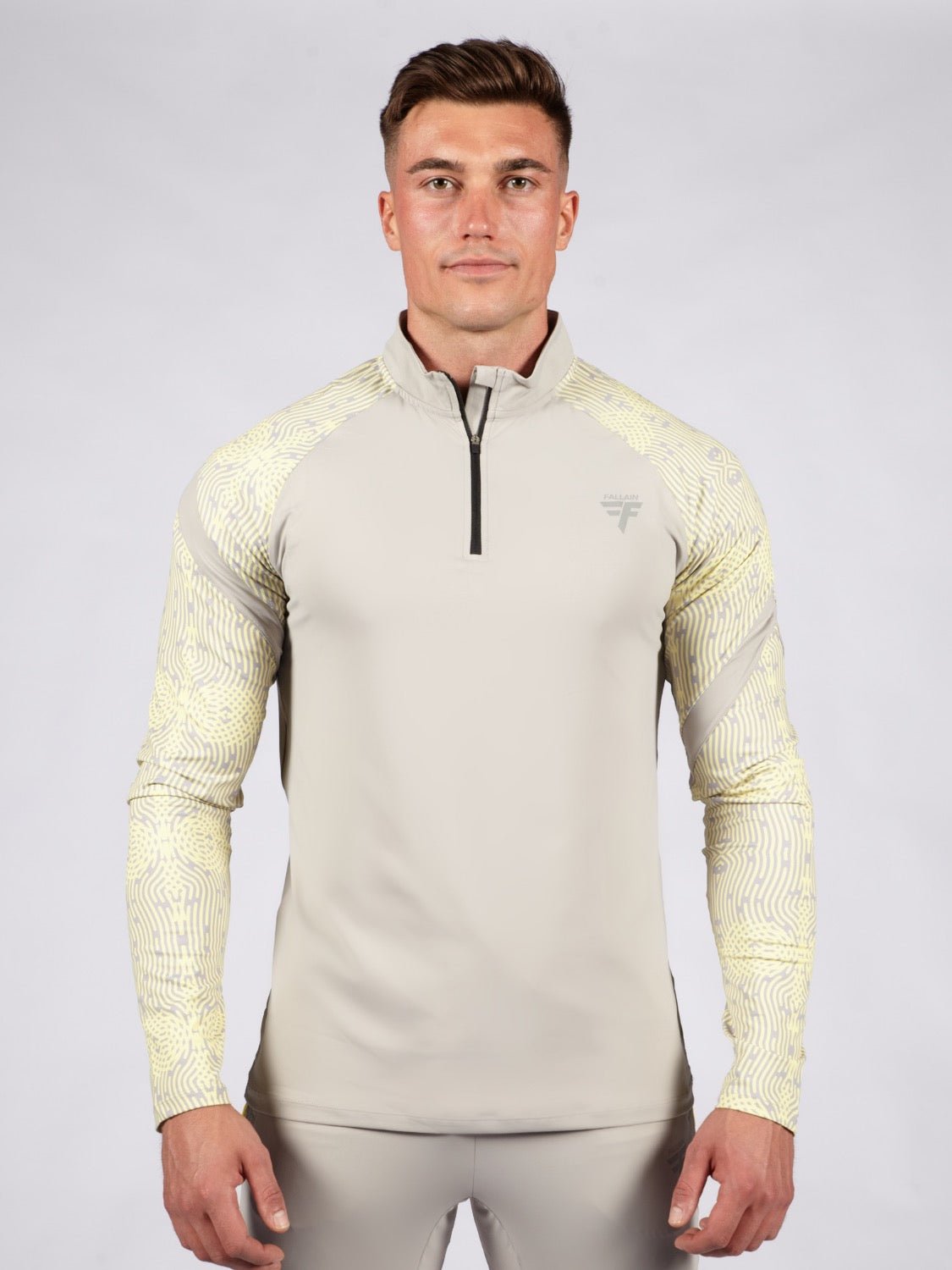 Tùsail 1/4 Zip Top Buidhe - FallainFitness