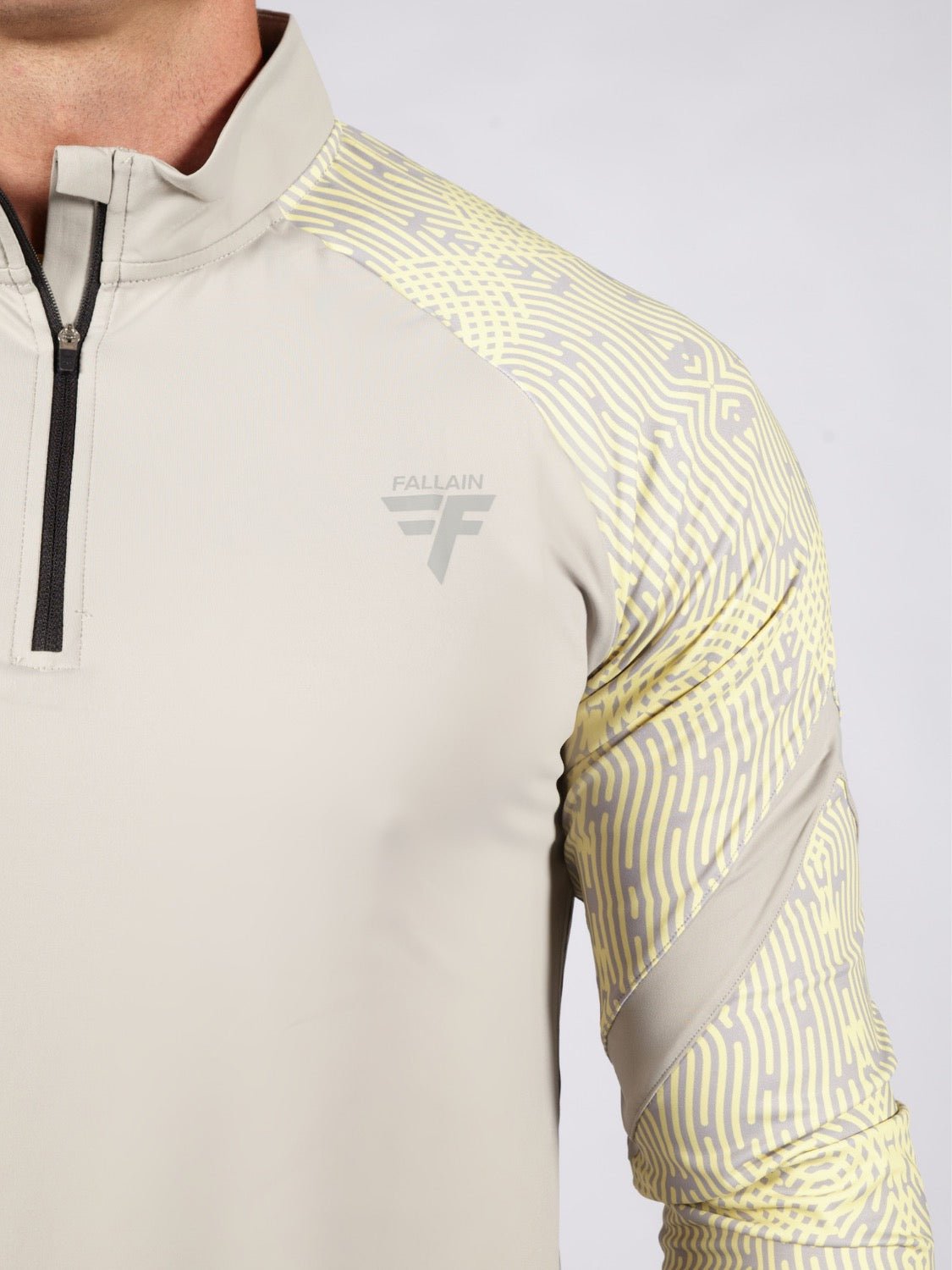 Tùsail 1/4 Zip Top Buidhe - FallainFitness