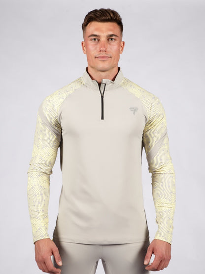 Tùsail 1/4 Zip Top Buidhe - FallainFitness